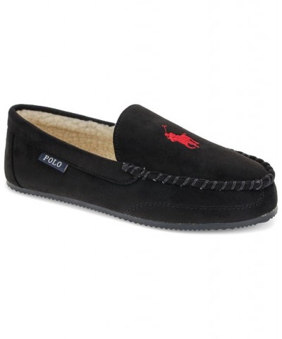 Men's Dezi Polo Pony Slippers Black $38.50 Shoes