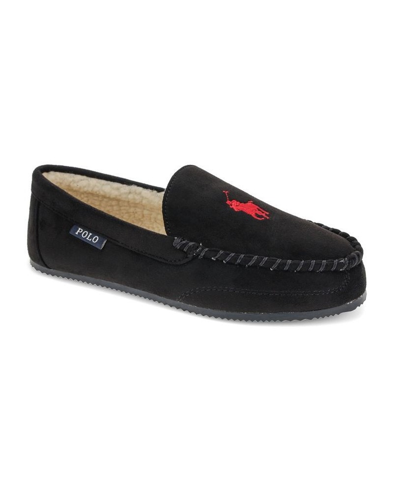 Men's Dezi Polo Pony Slippers Black $38.50 Shoes