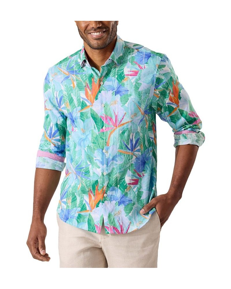 Men's Barbados Breeze Airy Blooms Shirt Blue $74.00 Shirts