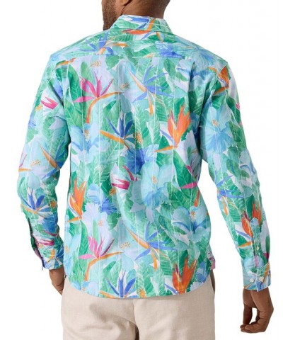 Men's Barbados Breeze Airy Blooms Shirt Blue $74.00 Shirts