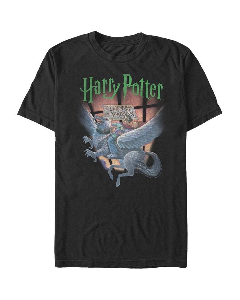 Men's Harry Porter Book Cover Short Sleeve Crew T-shirt Black $14.00 T-Shirts