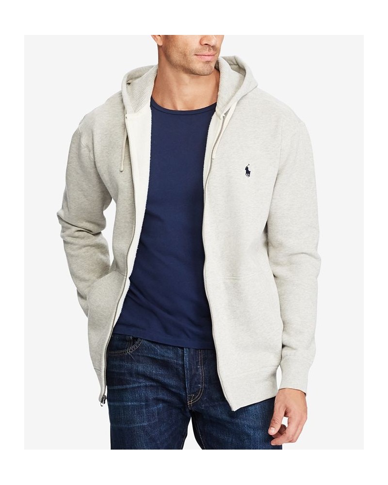 Men's Big & Tall Full-Zip Classic Fleece Hoodie Tan/Beige $62.16 Sweatshirt