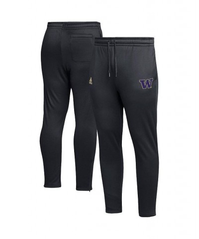 Men's Black Washington Huskies AEROREADY Tapered Pants $39.10 Pants