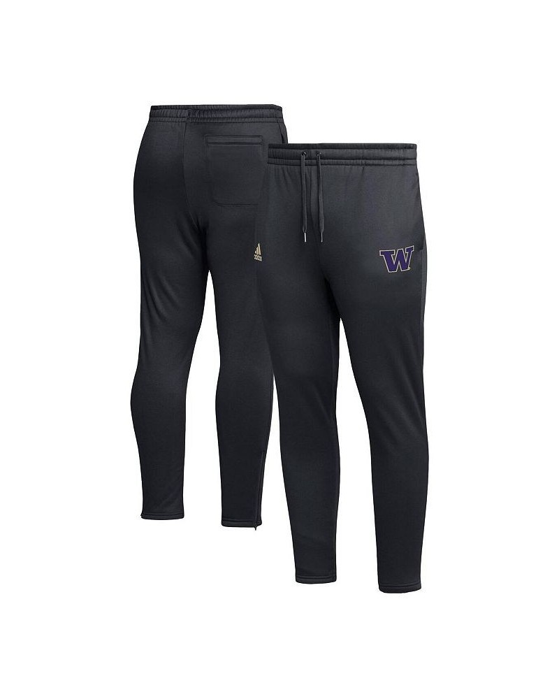 Men's Black Washington Huskies AEROREADY Tapered Pants $39.10 Pants