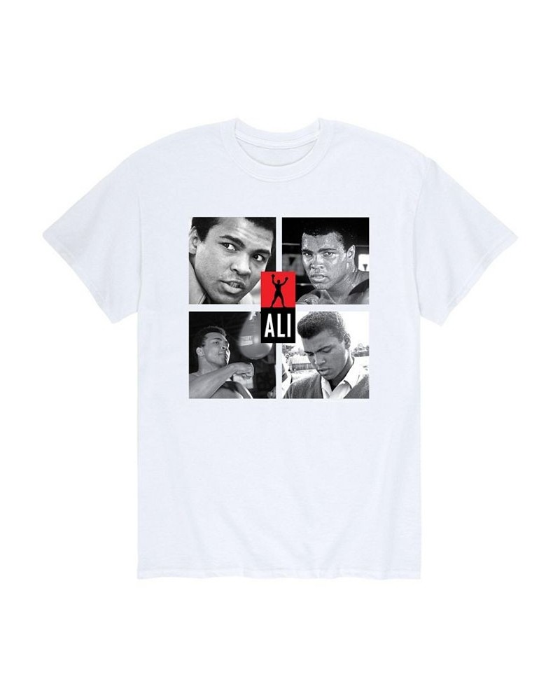 Men's Muhammad Ali Photo Grid T-shirt White $17.50 T-Shirts