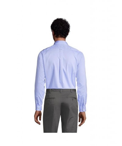 School Uniform Men's Long Sleeve No Iron Pinpoint Dress Shirt Blue $28.78 Dress Shirts