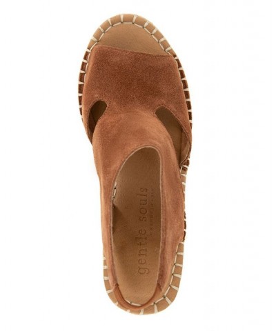 Women's Cody Wedge Espadrille Sandals Brown $59.77 Shoes