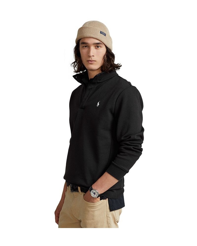 Men's Jersey Hooded T-Shirt Black Heather $35.78 Sweatshirt