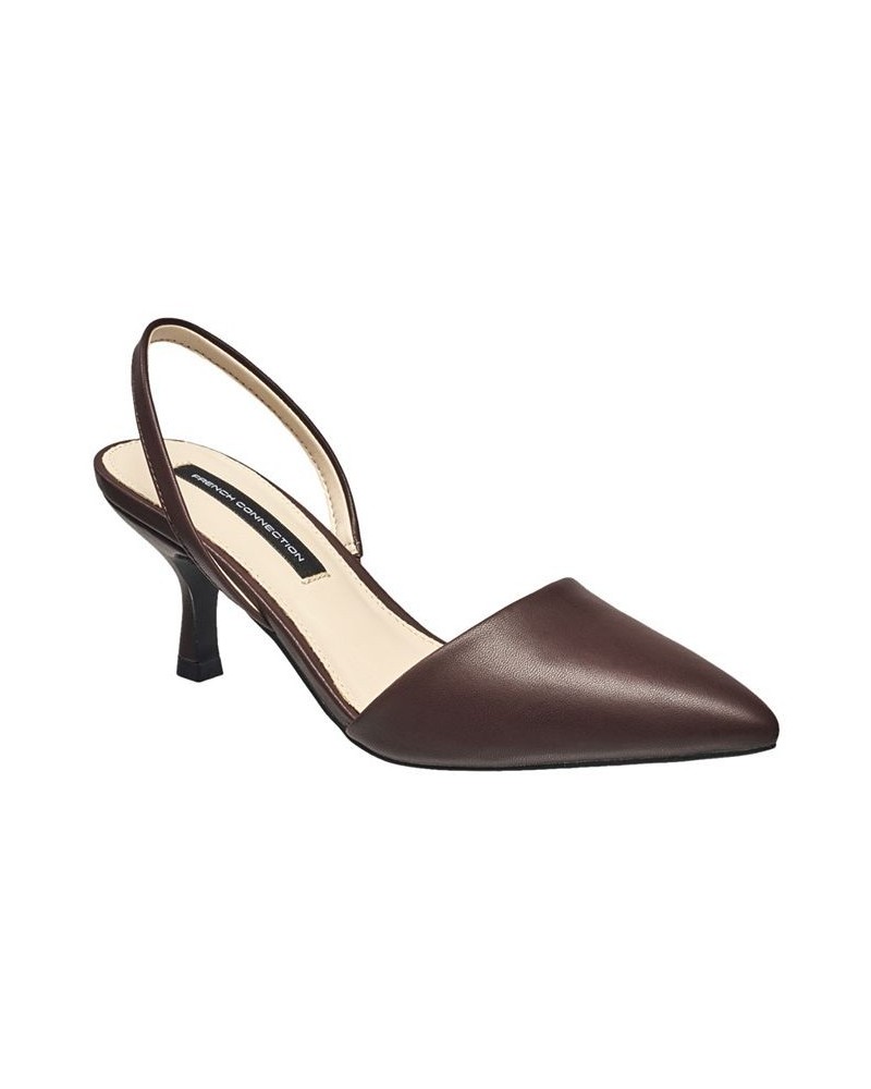 Women's Slingback Pumps Brown $46.06 Shoes