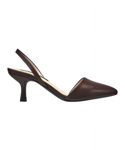 Women's Slingback Pumps Brown $46.06 Shoes