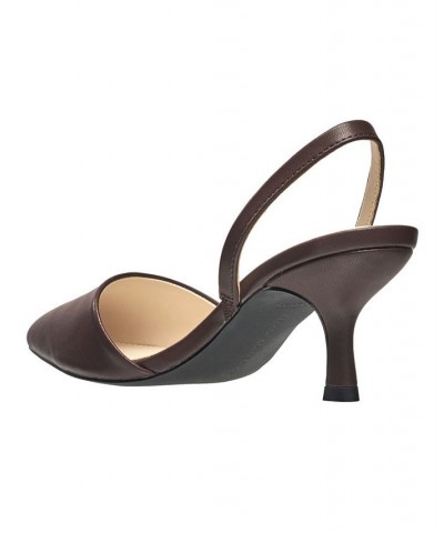 Women's Slingback Pumps Brown $46.06 Shoes