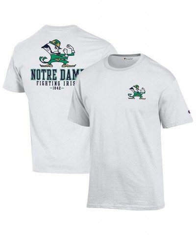 Men's White Notre Dame Fighting Irish Team Stack 2-Hit T-shirt $24.74 T-Shirts