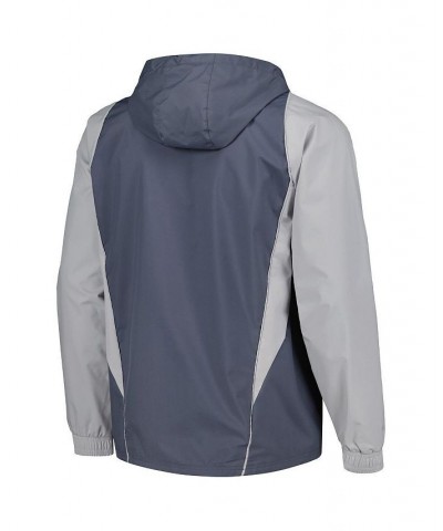 Men's Charcoal Columbus Crew All-Weather Raglan Hoodie Full-Zip Jacket $37.20 Jackets