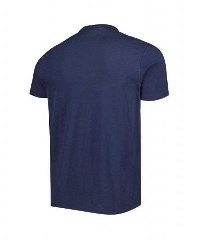 Men's Navy Chicago Bears Logo Team Stripe T-Shirt $24.74 T-Shirts