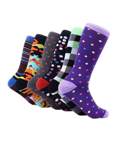 Men's Bold Designer Dress Socks Pack of 6 PD01 $15.98 Socks