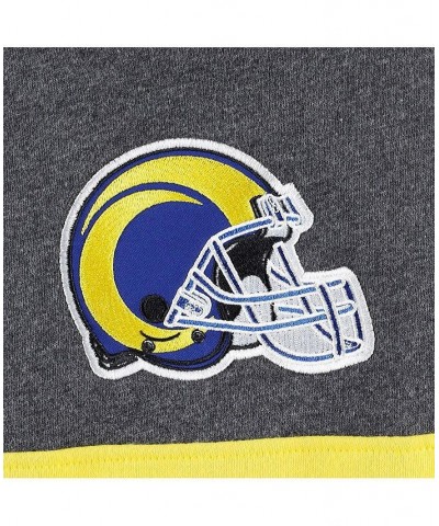 Men's Heather Charcoal, Royal Los Angeles Rams Extreme Pullover Hoodie $41.28 Sweatshirt