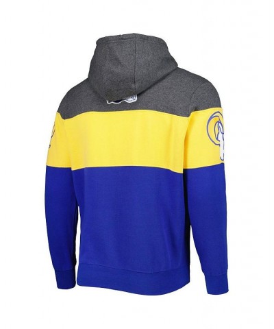 Men's Heather Charcoal, Royal Los Angeles Rams Extreme Pullover Hoodie $41.28 Sweatshirt