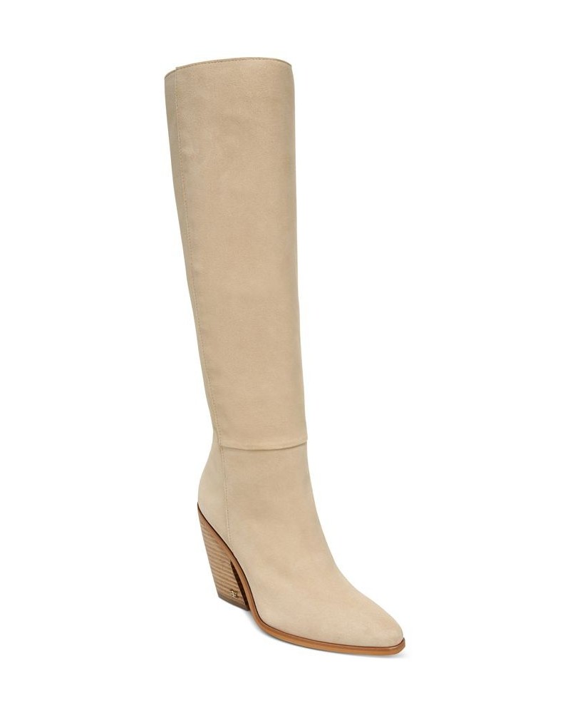 Annabel Tall Western Boots Tan/Beige $49.60 Shoes