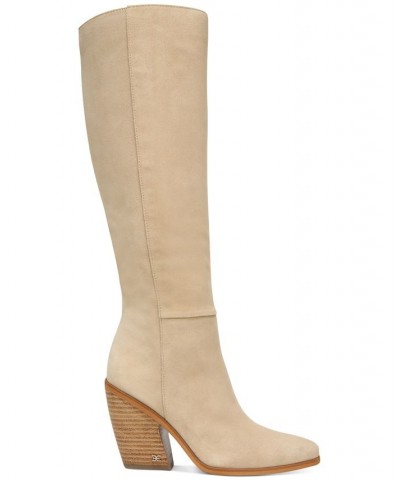 Annabel Tall Western Boots Tan/Beige $49.60 Shoes