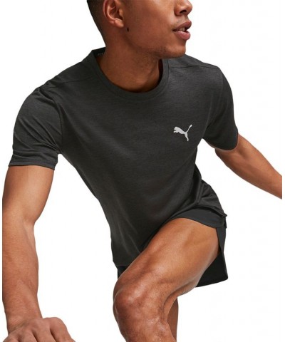 Men's Run Favorite Heathered Logo Graphic Running T-Shirt Black $26.10 T-Shirts