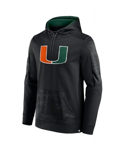Men's Branded Black Miami Hurricanes On The Ball Pullover Hoodie $29.40 Sweatshirt