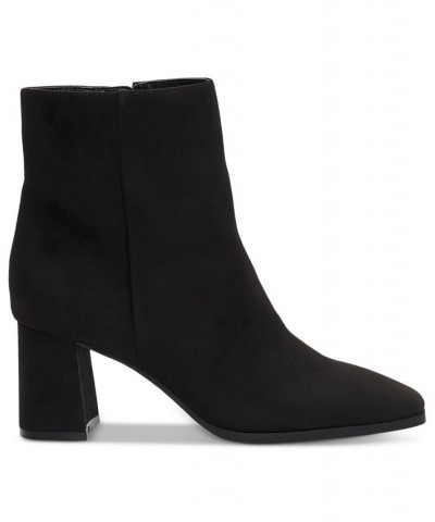 Women's Dasha Block-Heel Booties Black $26.51 Shoes