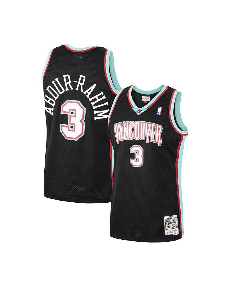 Men's Shareef Abdur-Rahim Black Vancouver Grizzlies 2000-2001 Hardwood Classics Swingman Jersey $60.90 Jersey