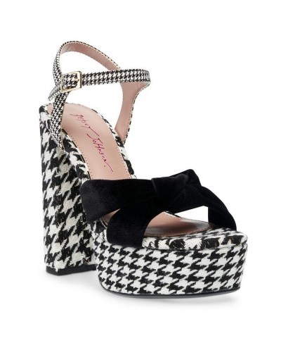 Women's Melanni Block Heel Dress Sandal Houndstooth $28.45 Shoes