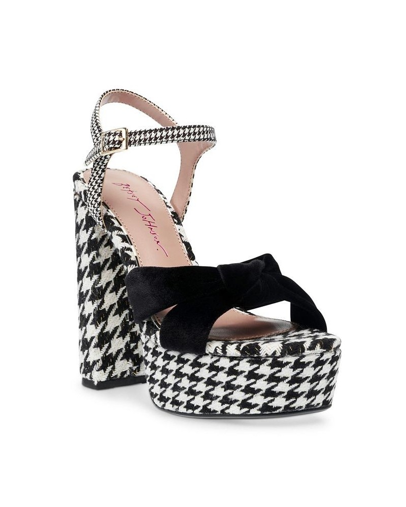 Women's Melanni Block Heel Dress Sandal Houndstooth $28.45 Shoes