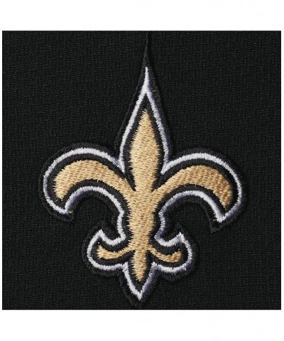 Men's Branded Black, Gold New Orleans Saints Big and Tall Polyester Quarter-Zip Raglan Jacket $35.74 Jackets