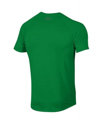 Men's Green Notre Dame Fighting Irish Leprechaun Logo Stripe Performance Raglan T-shirt $29.49 T-Shirts