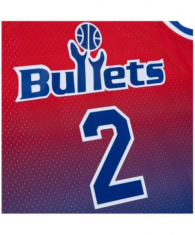 Men's Chris Webber Royal, Red Washington Bullets 1994/95 Hardwood Classics Fadeaway Swingman Player Jersey $53.20 Jersey