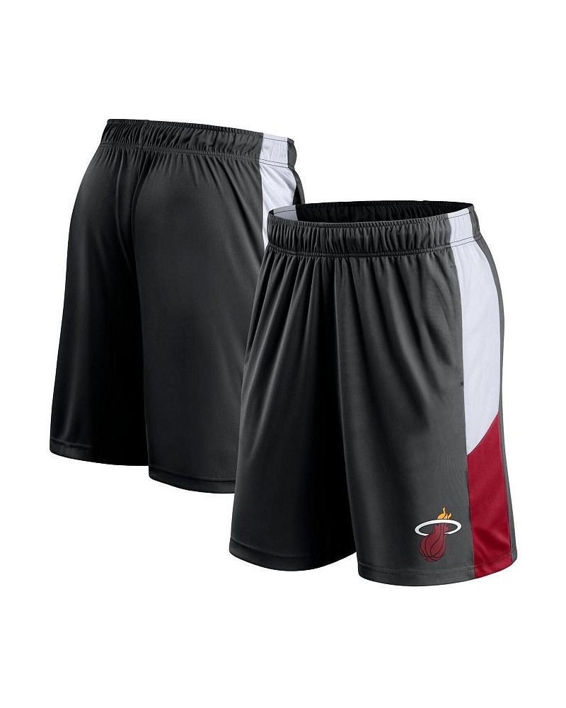 Men's Branded Black Miami Heat Champion Rush Practice Performance Shorts $18.00 Shorts