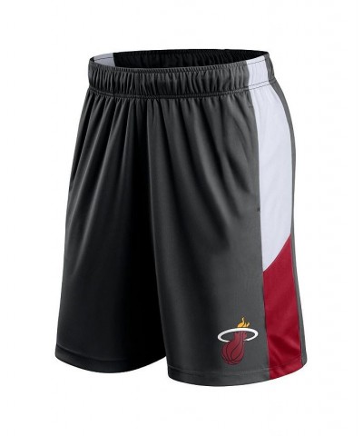 Men's Branded Black Miami Heat Champion Rush Practice Performance Shorts $18.00 Shorts