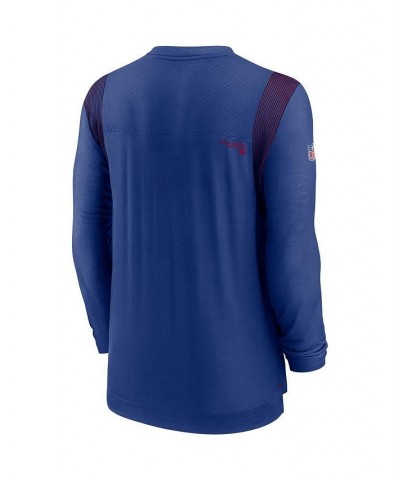 Men's Royal New York Giants Sideline Player Uv Performance Long Sleeve T-shirt $34.21 T-Shirts