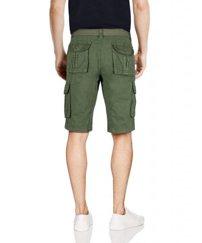 Men's Belted Twill Tape Cargo Shorts Grass $25.58 Shorts