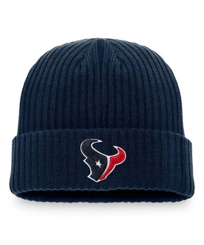 Men's Branded Charcoal, Navy Houston Texans Long Sleeve T-shirt and Cuffed Knit Hat Combo Set $22.56 T-Shirts