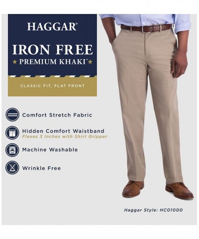 Men’s Iron Free Premium Khaki Classic-Fit Flat-Front Pant PD08 $24.20 Pants