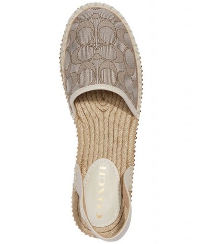 Women's Corrine Ankle-Tie Espadrille Flats Tan/Beige $63.00 Shoes