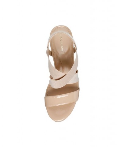 Women's Ryles Heel Sandals Tan/Beige $35.60 Shoes