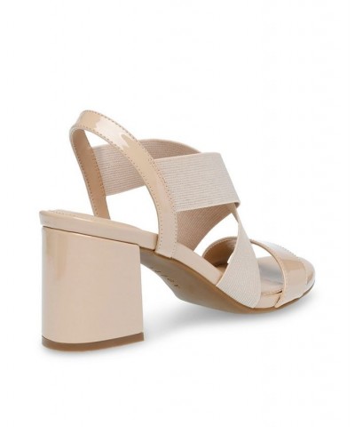 Women's Ryles Heel Sandals Tan/Beige $35.60 Shoes