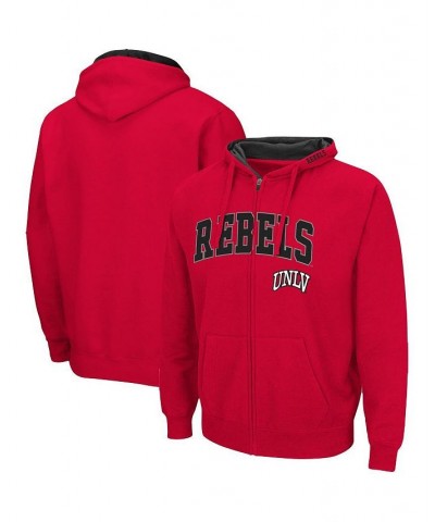 Men's Scarlet UNLV Rebels Arch and Logo 3.0 Full-Zip Hoodie $30.00 Sweatshirt