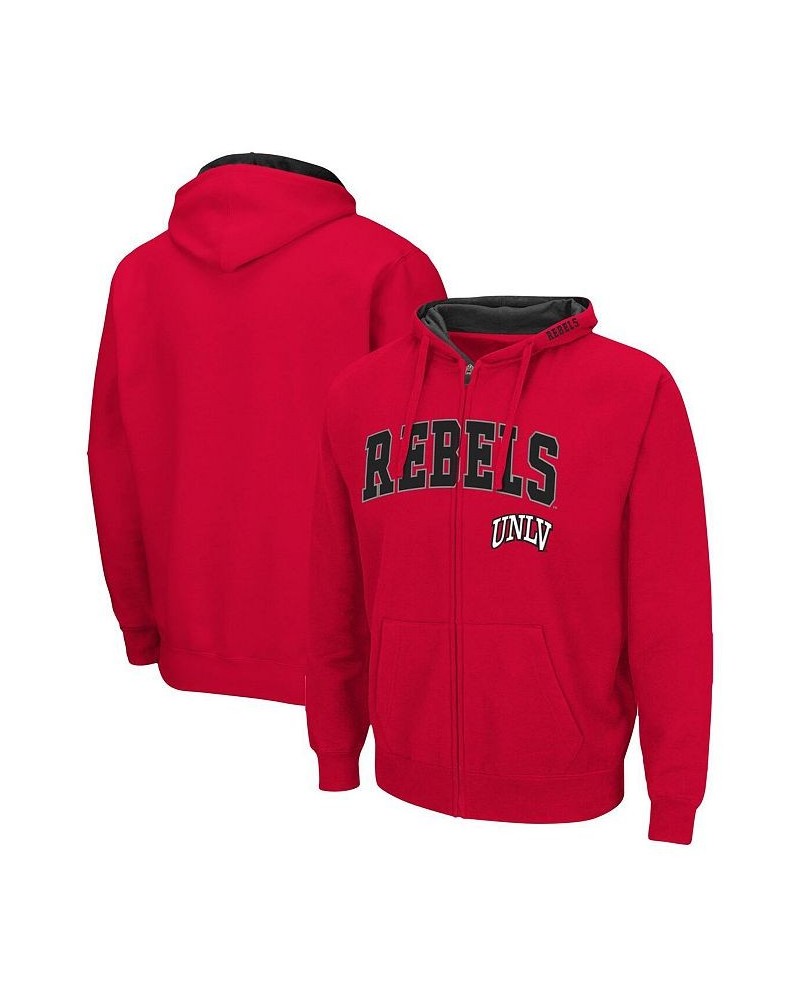 Men's Scarlet UNLV Rebels Arch and Logo 3.0 Full-Zip Hoodie $30.00 Sweatshirt