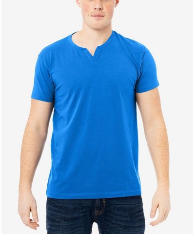 Men's Basic Notch Neck Short Sleeve T-shirt PD09 $15.29 T-Shirts