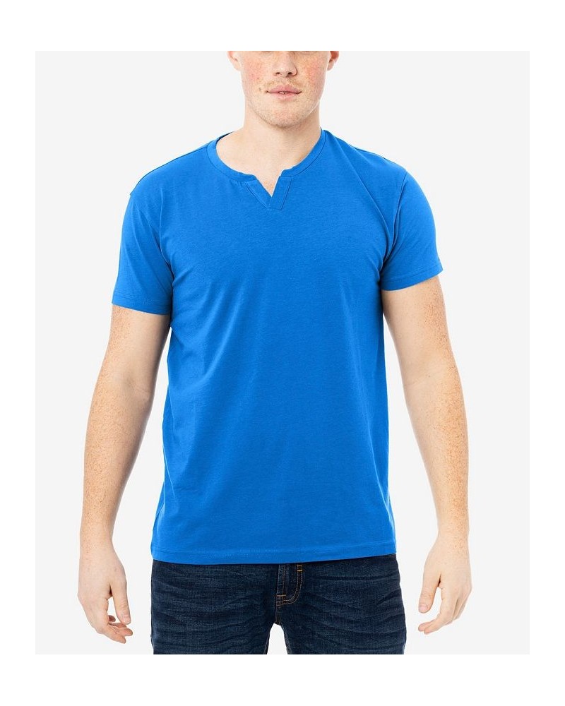 Men's Basic Notch Neck Short Sleeve T-shirt PD09 $15.29 T-Shirts