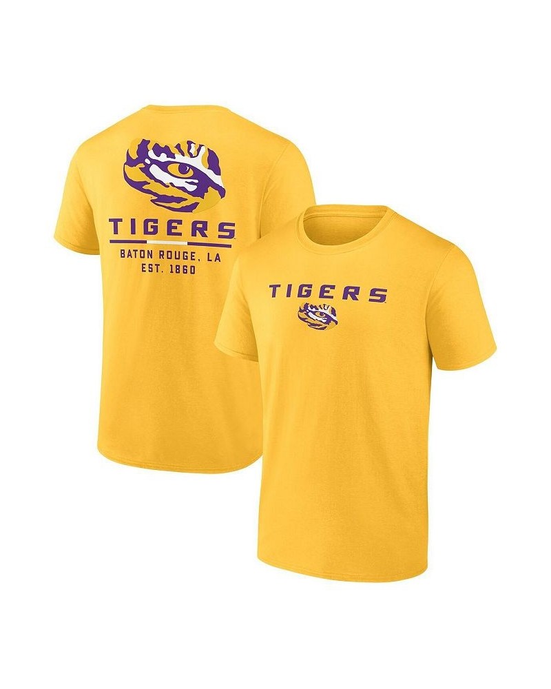 Men's Branded Gold LSU Tigers Game Day 2-Hit T-shirt $18.80 T-Shirts