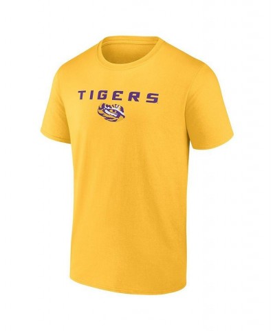 Men's Branded Gold LSU Tigers Game Day 2-Hit T-shirt $18.80 T-Shirts