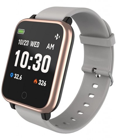 Unisex Q7 Fitness Tracker Blush Silicone Band Smartwatch with Gray Interchangeable Straps, 44mm $17.15 Watches