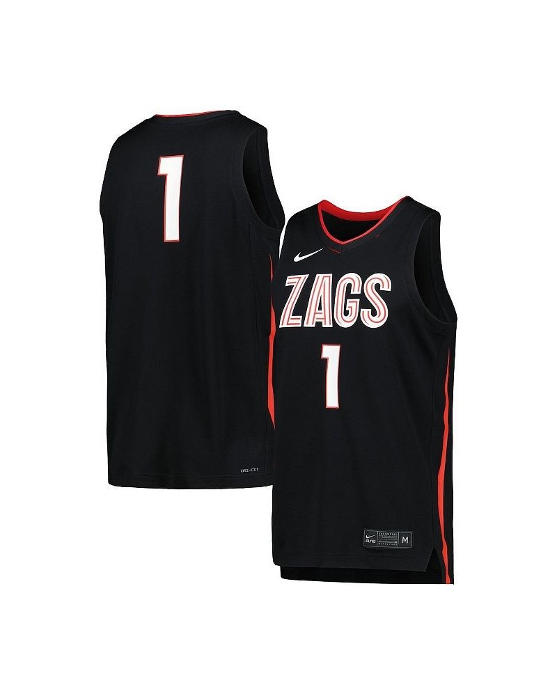 Men's Black Gonzaga Bulldogs Icon Replica Basketball Jersey $43.20 Jersey