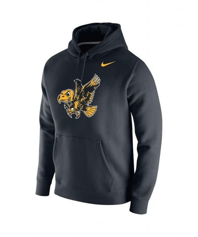 Men's Black Iowa Hawkeyes Vintage-Like School Logo Pullover Hoodie $39.95 Sweatshirt